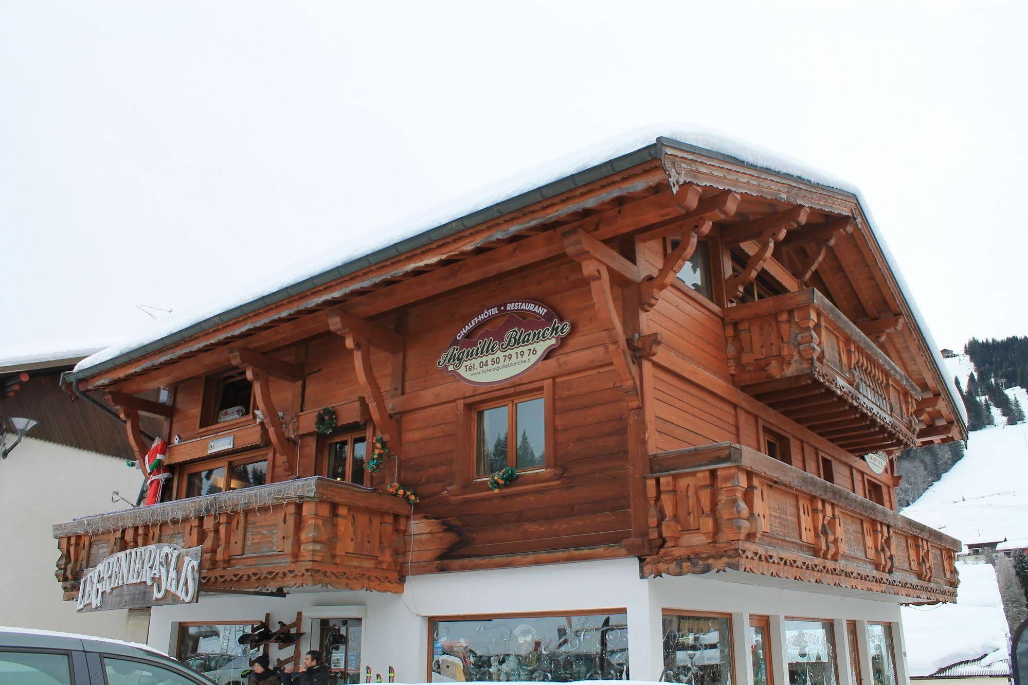 Chalet Hotel Aiguille Blanche Logis Les Gets Zewnętrze zdjęcie